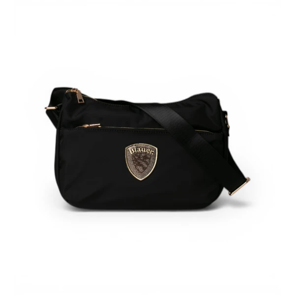 BLAUER - Borsa nera con tasca - s6poe01/twe