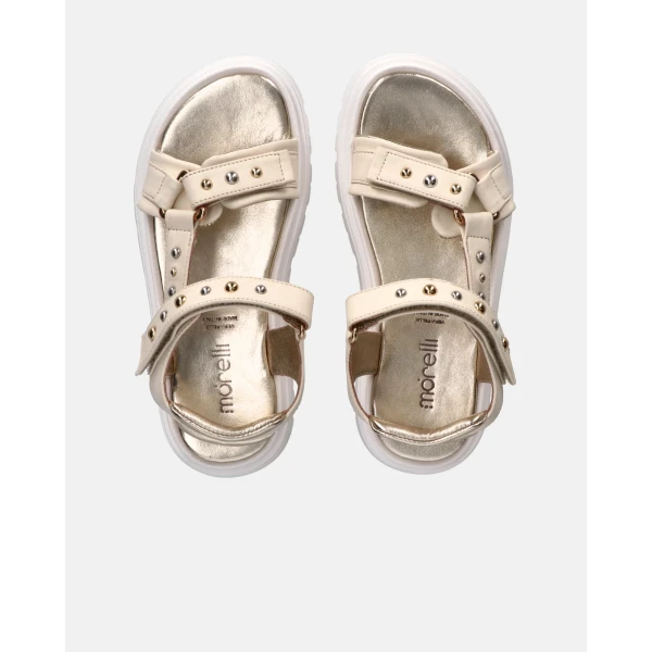 MORELLI - Sandalo beige con borchiette - m4a2-53371-0092b176