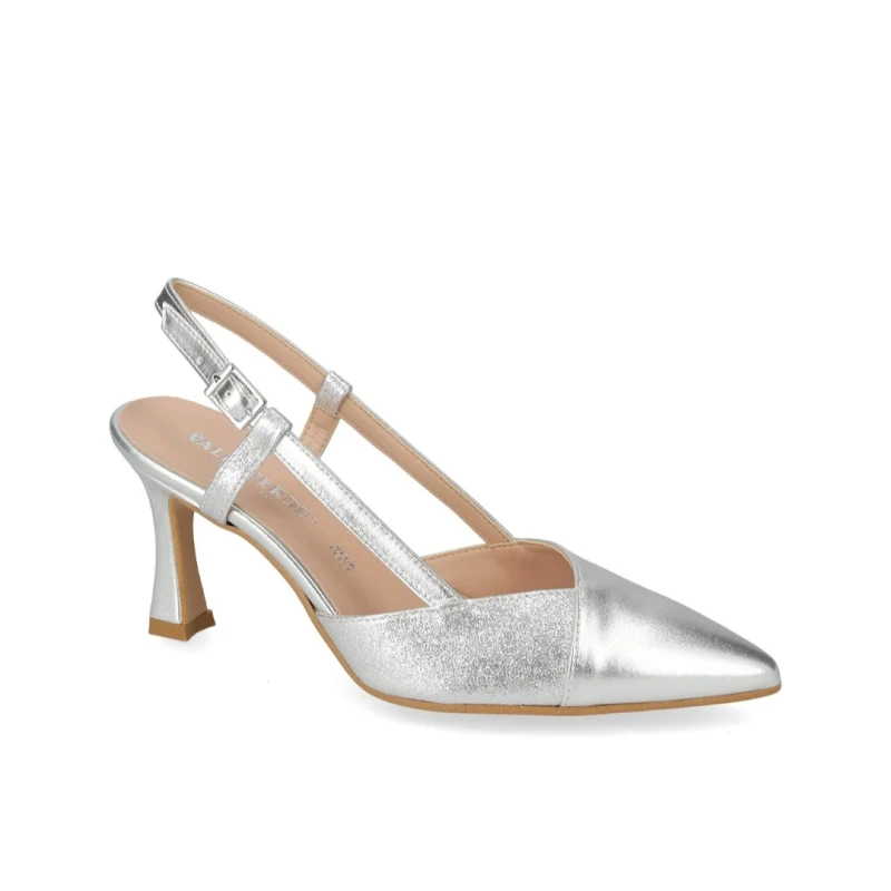 VALLEVERDE - Decollete slingback argento - 19105