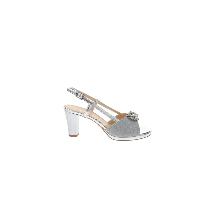 VALLEVERDE - Sandalo argento con strass - 28341