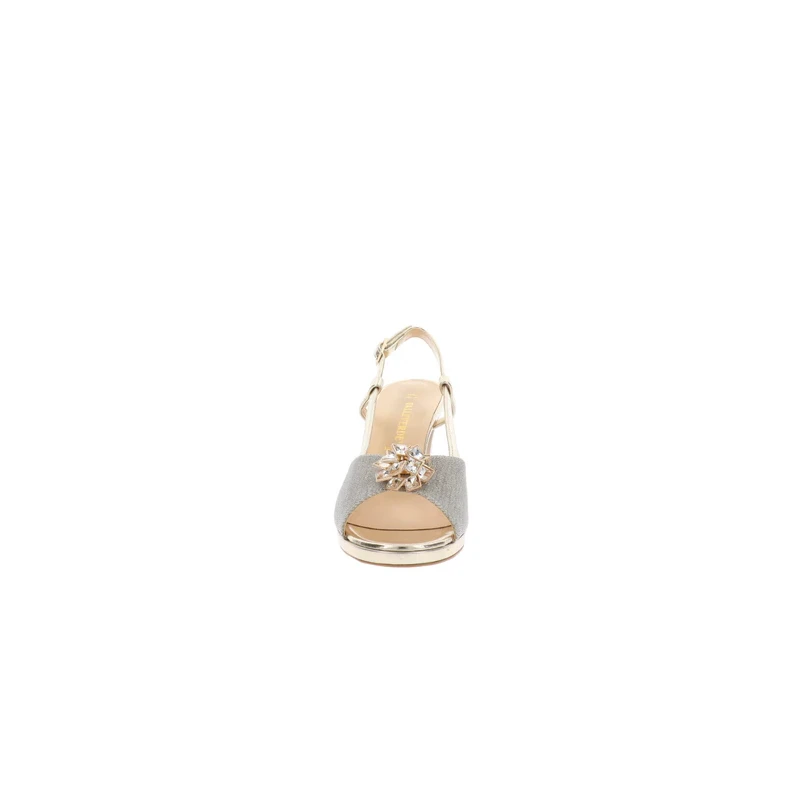 VALLEVERDE - Sandalo argento con strass - 28341