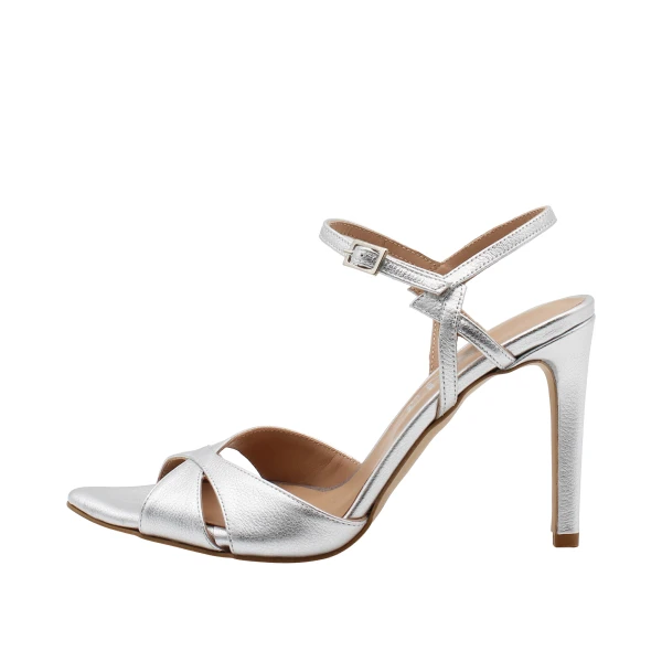 ANDREA PINTO - Sandalo argento in pelle - 362