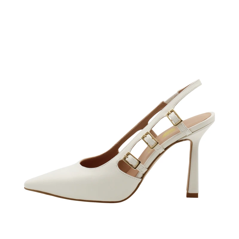 ANDREA PINTO - Decollette' sligback con fibbie off white - 328