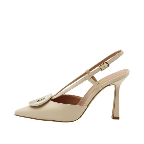 ANDREA PINTO - Decollette' sligback con accessorio beige - 332