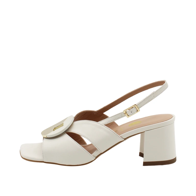 ANDREA PINTO - Sandalo off white con accessorio - 346