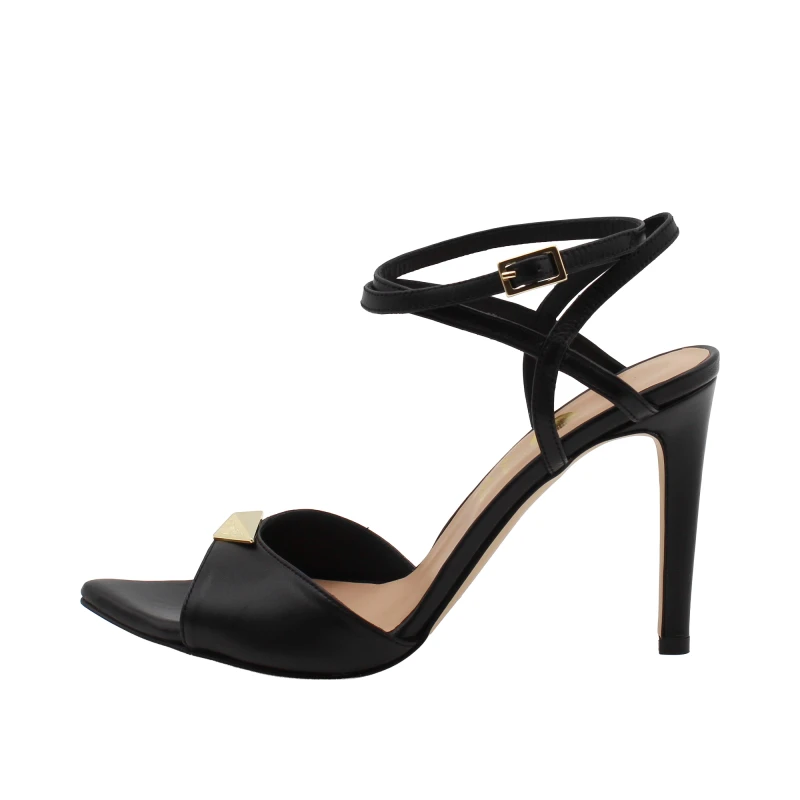ANDREA PINTO - Sandalo nero con accessorio - 366