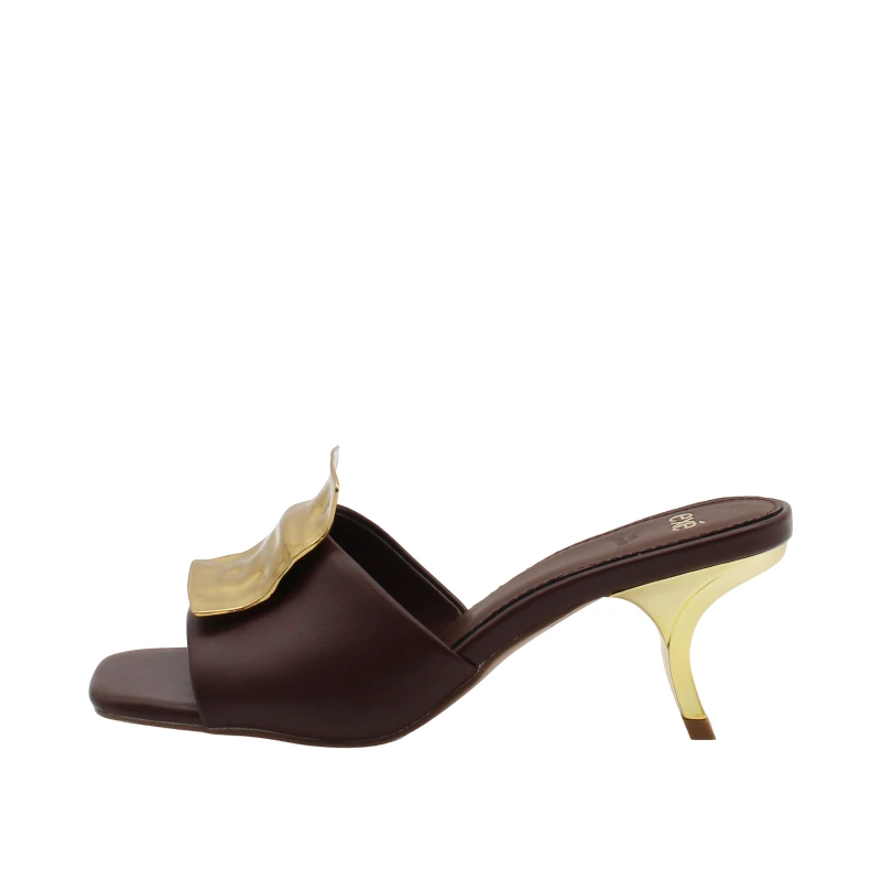 EXE' - Sandalo mule in pelle con accessorio - 
