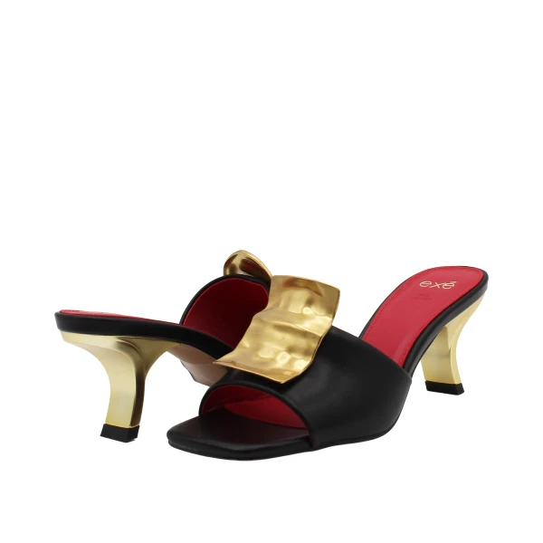 EXE' - Sandalo mule in pelle con accessorio - 