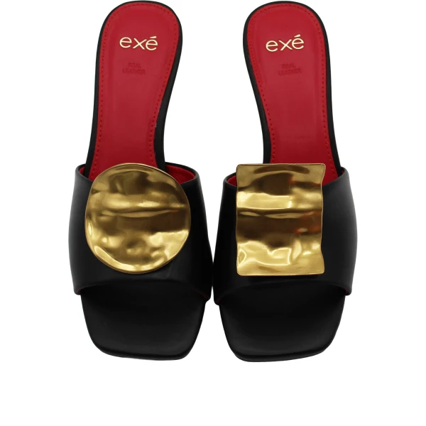EXE' - Sandalo mule in pelle con accessorio - 