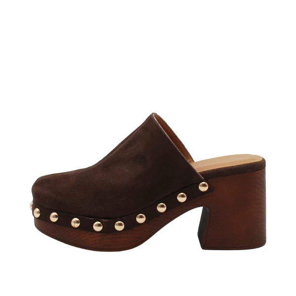 EXE' - Sandalo sabot marrone - 