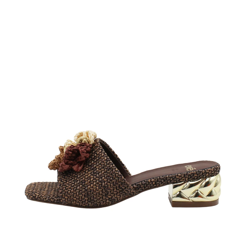 EXE' - Ciabatta in raffia cuoio - 1267