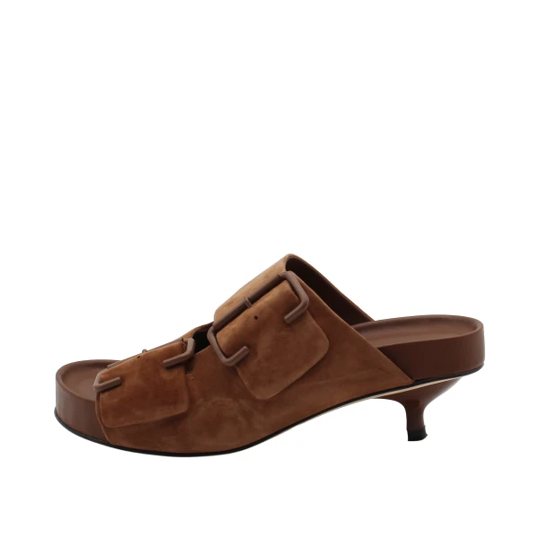 JVAM - Sandalo camoscio biscotto con fibbie - 40537joss