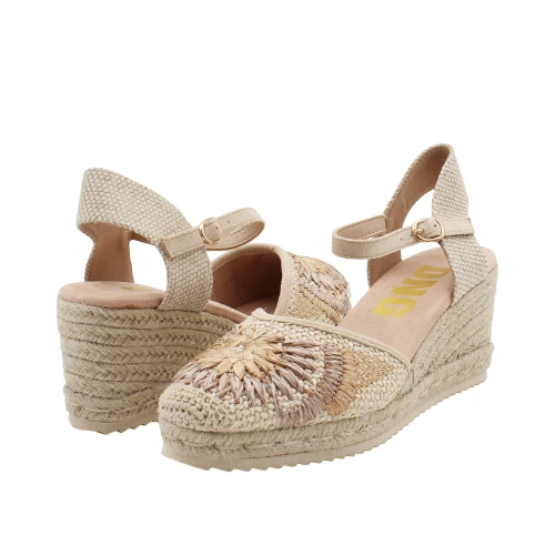AMARPIES - Espadrillas beige in raffia - dha30673 2
