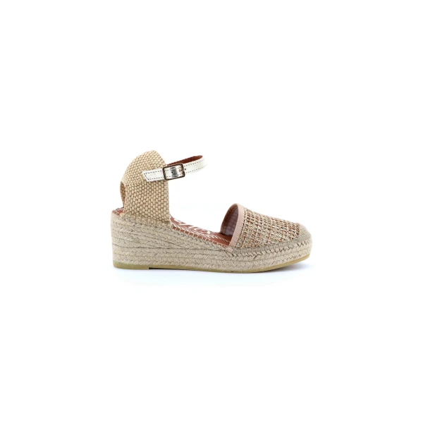 VIGUERA - Espadrillas oro in raffia - 