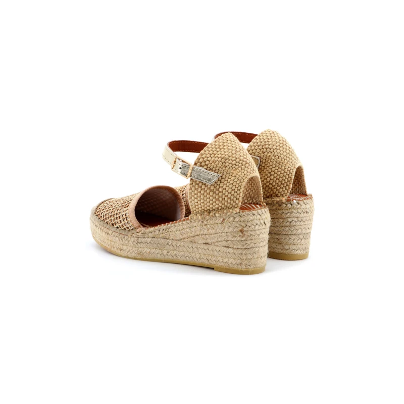 VIGUERA - Espadrillas oro in raffia - 