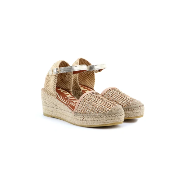 VIGUERA - Espadrillas oro in raffia - 