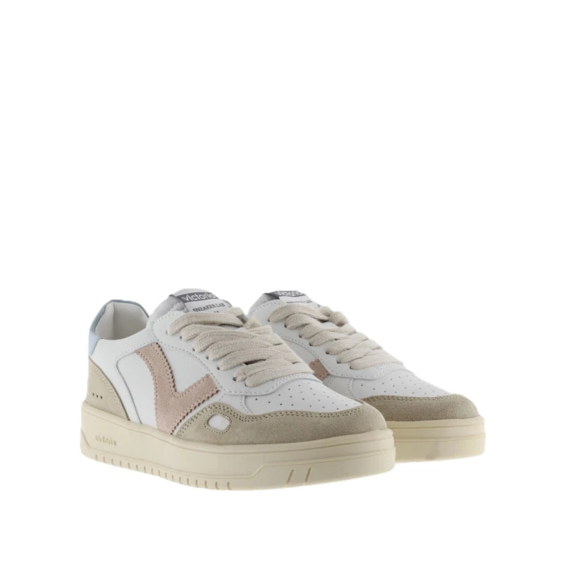VICTORIA - Sneakers bianca e beige - 1257101