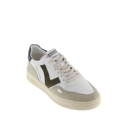 VICTORIA - Sneakers bianca con riporto verdone - 1257101 2