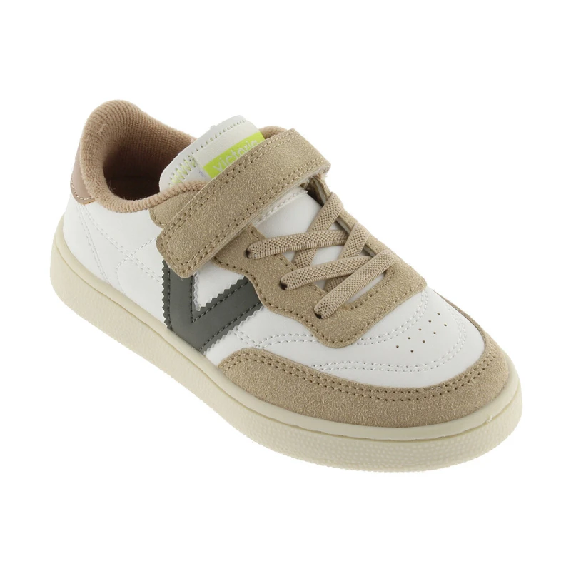 VICTORIA - Sneakers bianca e beige - 1256108