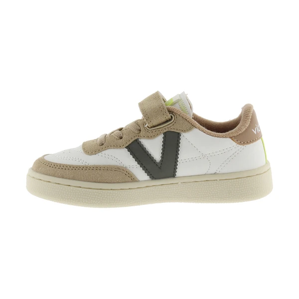 VICTORIA - Sneakers bianca e beige - 1256108