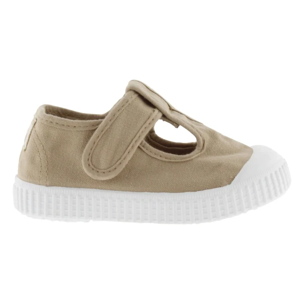 VICTORIA - Sneakers beige in tela - 136625