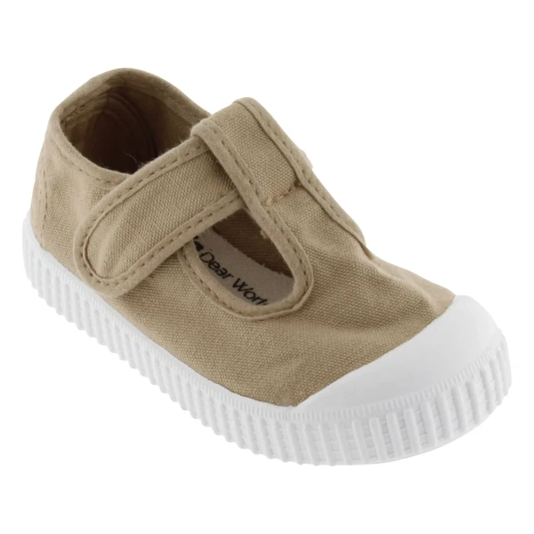 VICTORIA - Sneakers beige in tela - 136625