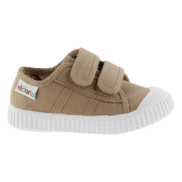 VICTORIA - Sneakers beige in tela - 136606