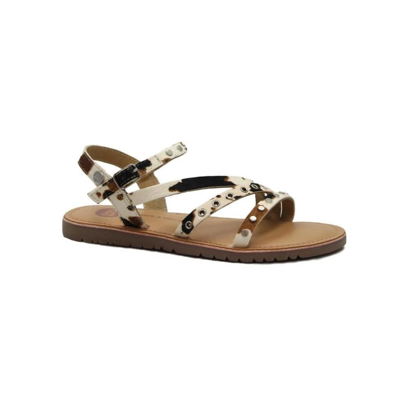GIOSEPPO - Sandalo in cavallino con borchie - 79266