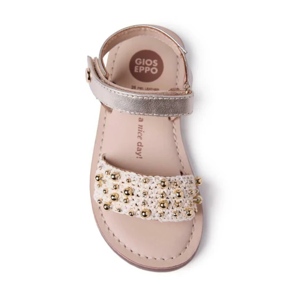 GIOSEPPO - Sandalo beige e oro - 