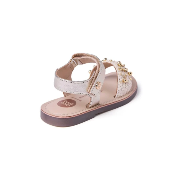 GIOSEPPO - Sandalo beige e oro - 