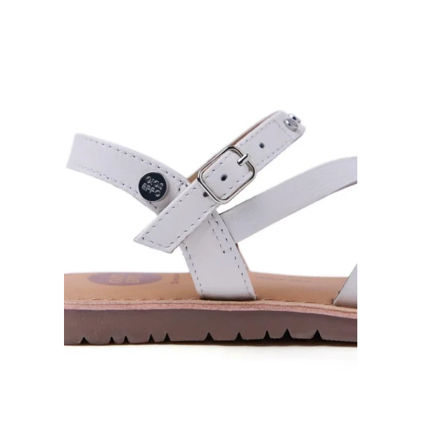 GIOSEPPO - Sandalo bianco con borchie - 
