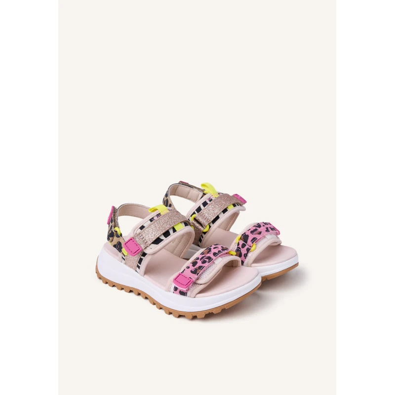 GIOSEPPO - Sandalo multicolore con glitter - 