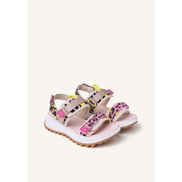 GIOSEPPO - Sandalo multicolore con glitter - 