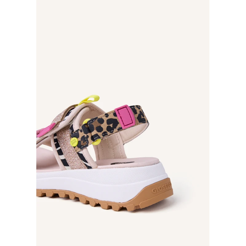 GIOSEPPO - Sandalo multicolore con glitter - 