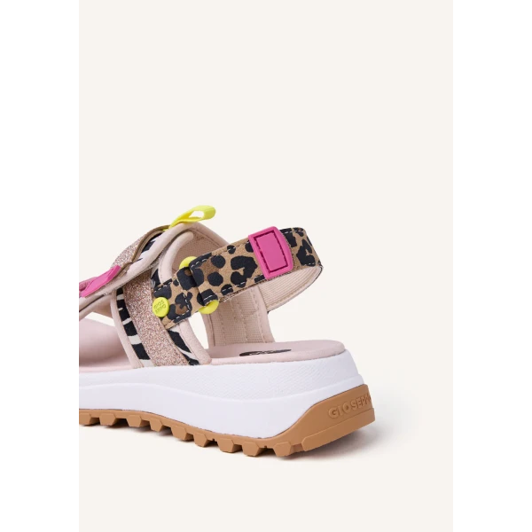 GIOSEPPO - Sandalo multicolore con glitter - 