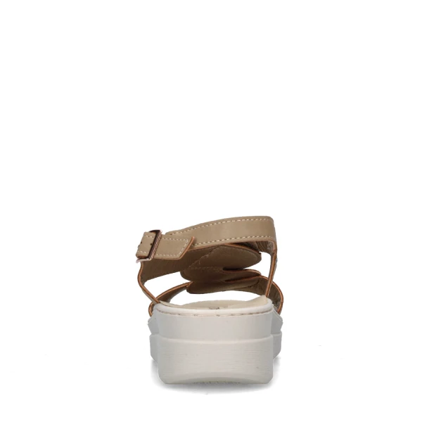 VALLEVERDE - Sandalo beige con strass - 55602