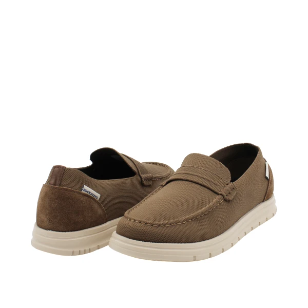 DOCKSTEPS - Mocassino marrone in tessuto - dsm745003