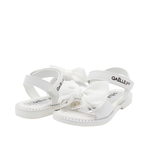 GAELLE - Sandalo bianco con fiocco -  2