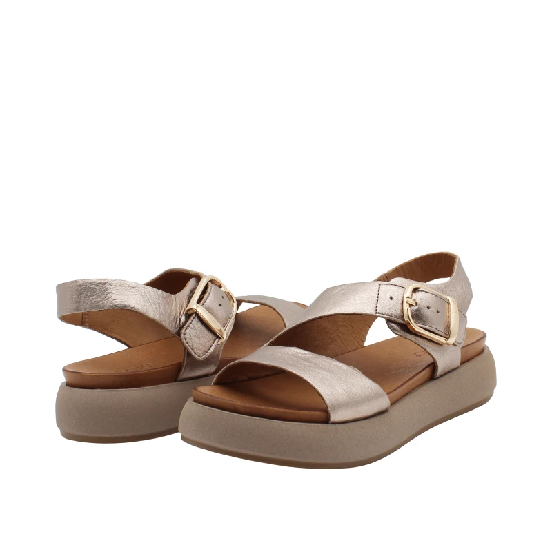 INUOVO - Sandalo bronzo con zeppa - a96064