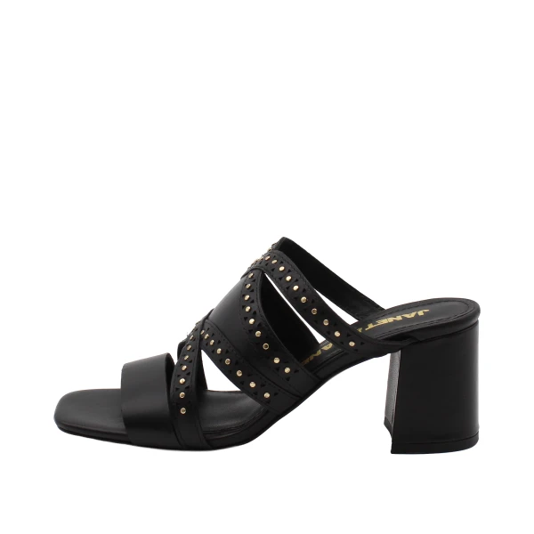 JANET&JANET - Sandalo nero con borchie - j-732