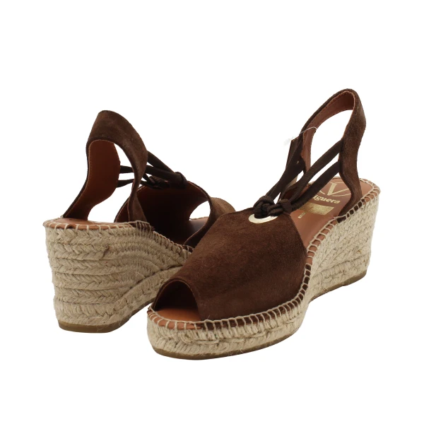 VIGUERA - Espadrillas marrone in camoscio - 