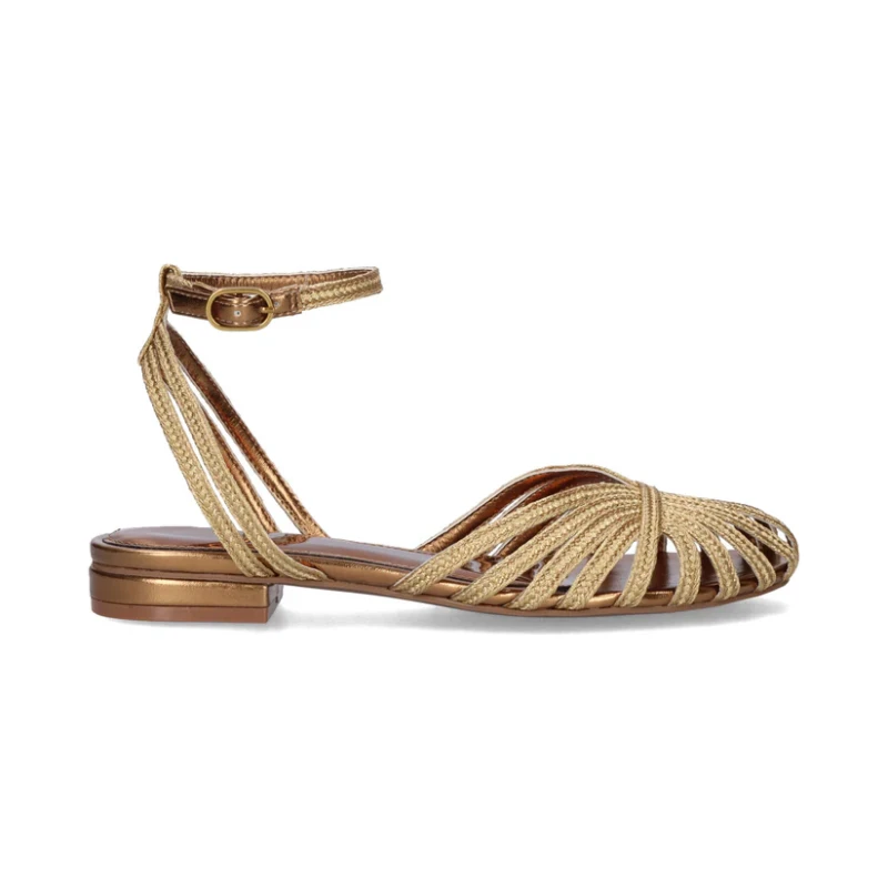 EXE' - Sandalo in tessuto bronzo - 327-lola