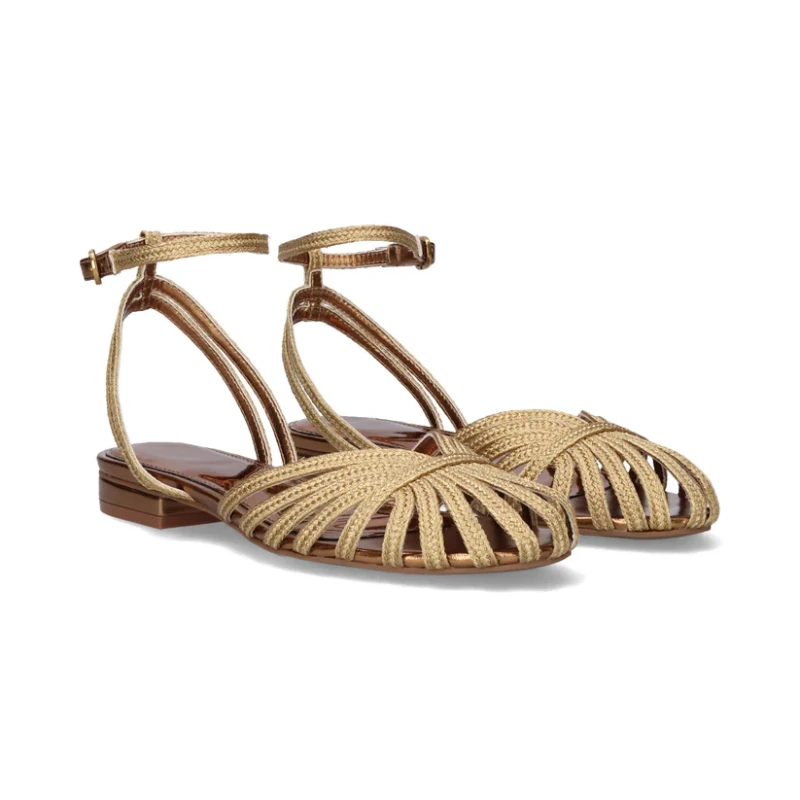 EXE' - Sandalo in tessuto bronzo - 327-lola