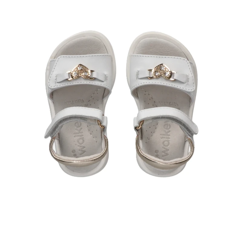 WALKEY - Sandalo bianco con cuoricino - y1a2-44197-0092x048