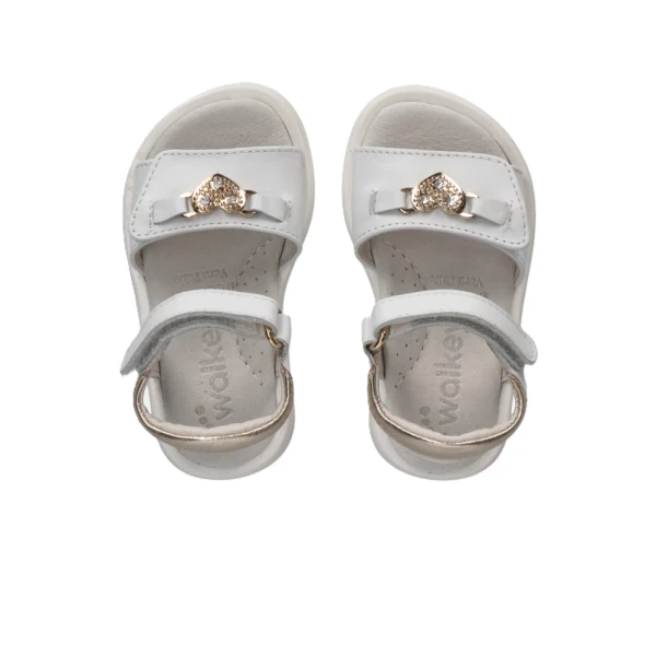 WALKEY - Sandalo bianco con cuoricino - y1a2-44197-0092x048