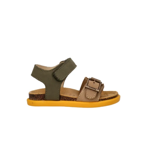 WALKEY - Sandalo beige e verdone - y1b2-44067-0124a840