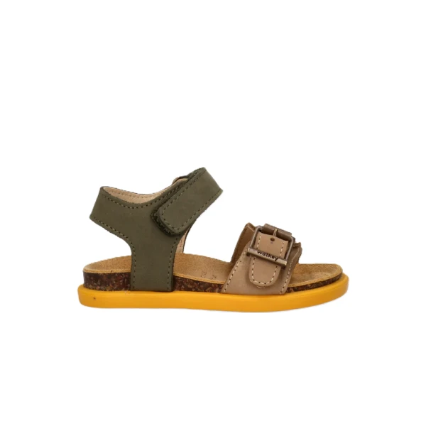 WALKEY - Sandalo beige e verdone - y1b2-44067-0124a840