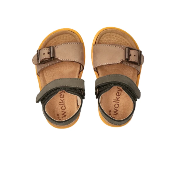 WALKEY - Sandalo beige e verdone - y1b2-44067-0124a840