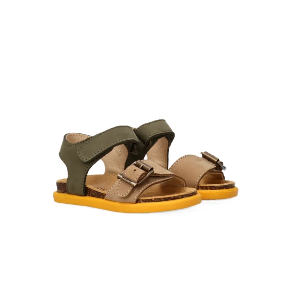 WALKEY - Sandalo beige e verdone - y1b2-44067-0124a840