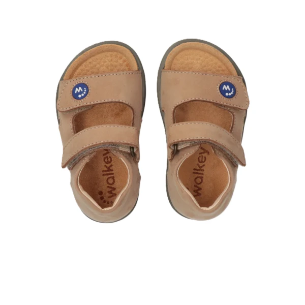 WALKEY - Sandalo beige con velcri - y1b2-44065-0124500